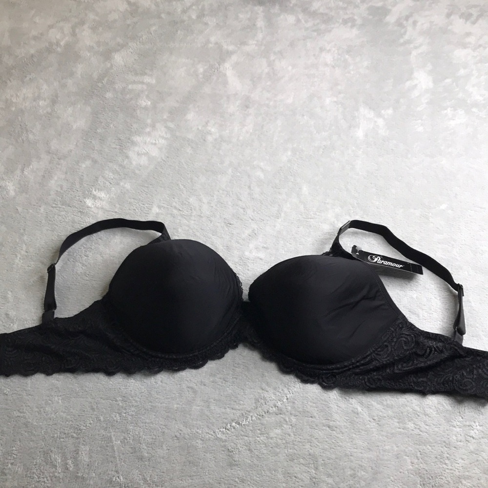 Paramour by Felina Vivien Plunge Contour Underwire Bra 38DDD New New